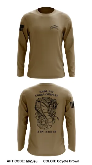 C Co, 3 BN, 161st INF Store 1 Core Men's LS Performance Tee - h6ZJeu