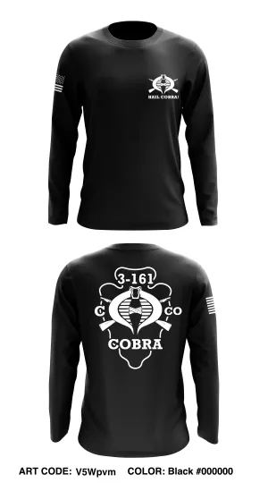 C Co, 3BN, 161st IN Core Men's LS Performance Tee - V5Wpvm