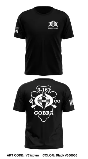 C Co, 3BN, 161st IN Core Men's SS Performance Tee - V5Wpvm