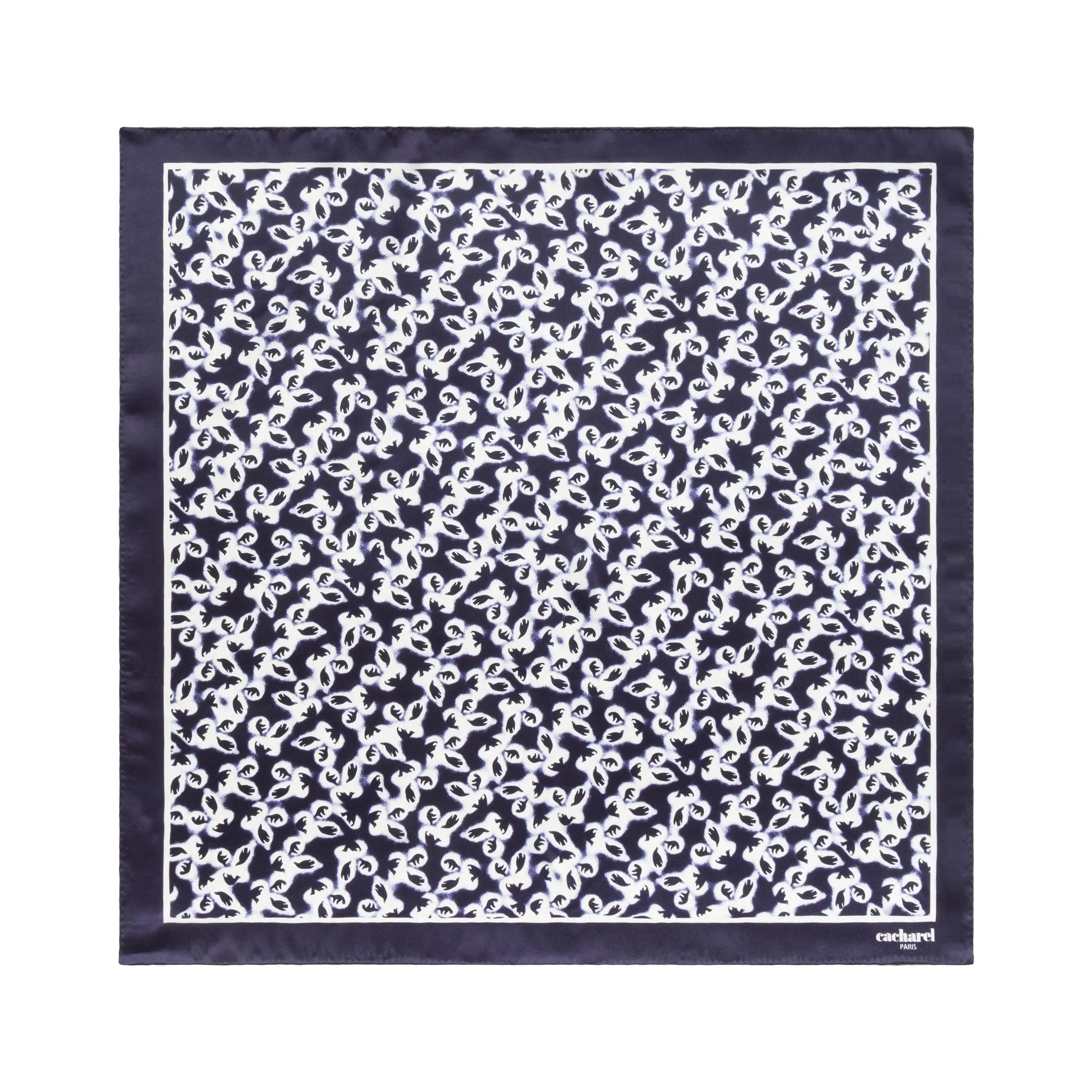 Cacharel CFM736N-Silk scarf Hirondelle Navy