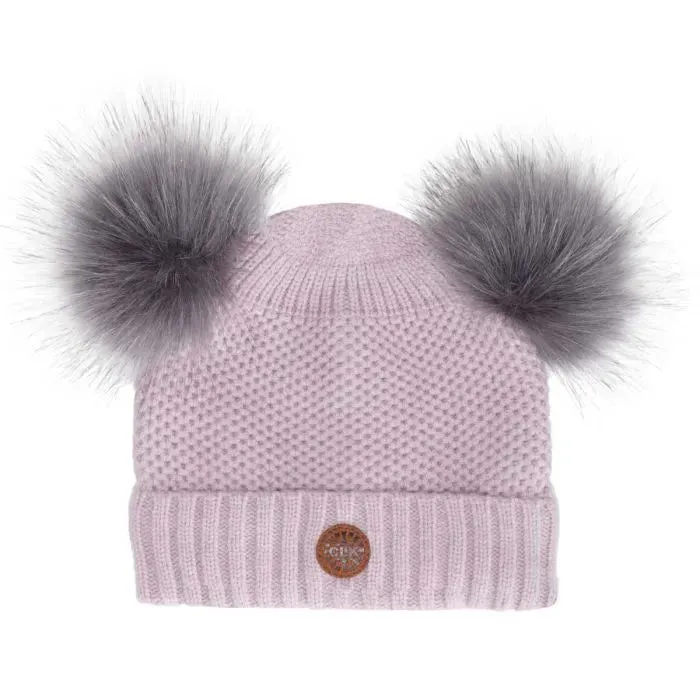 Calikids Double Pom Pom Knit Hat