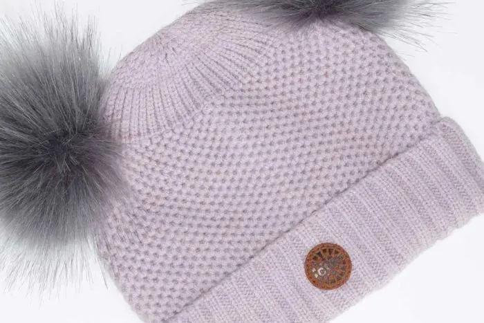 Calikids Double Pom Pom Knit Hat