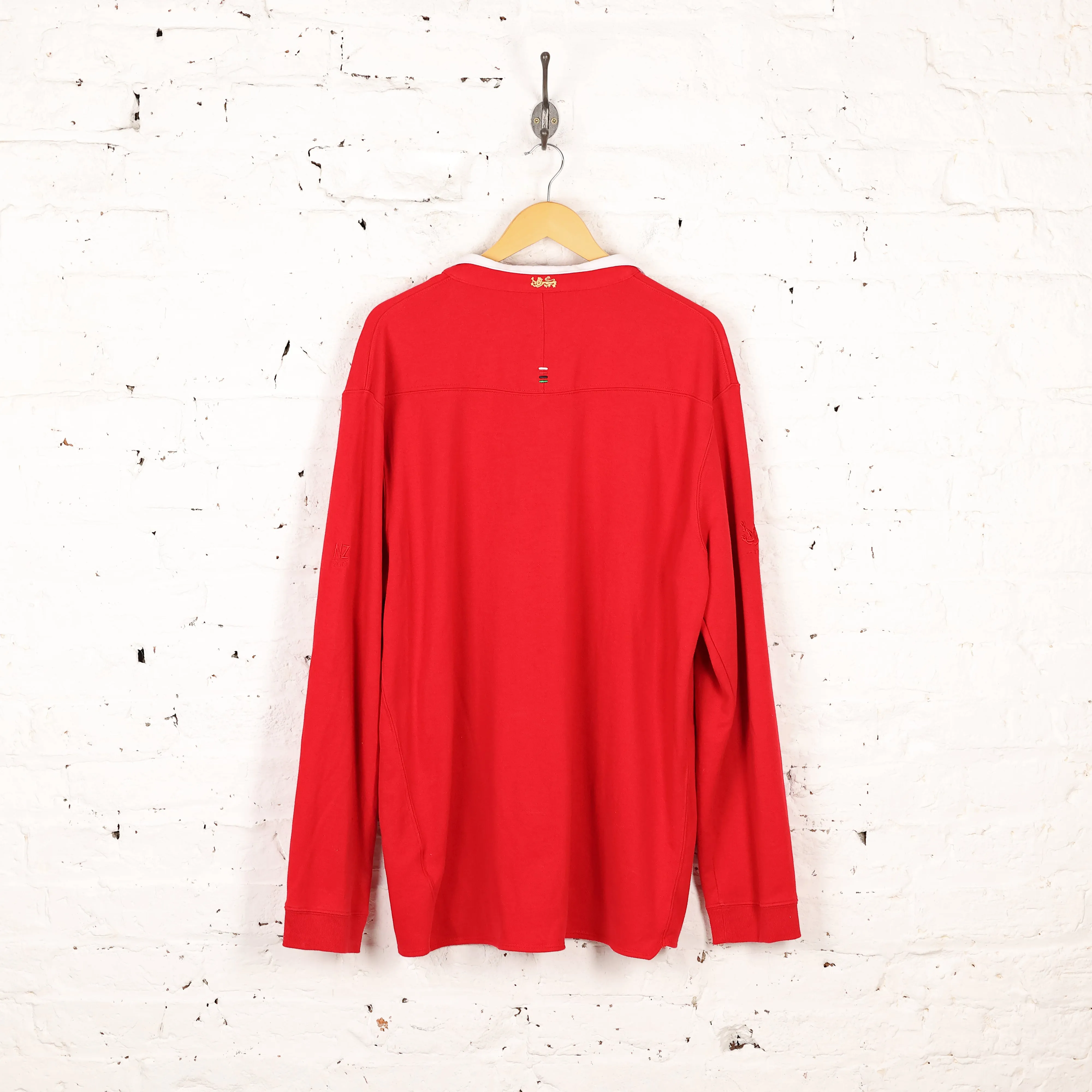 Canterbury British and Irish Lions Long Sleeve Rugby Shirt - Red - XXL