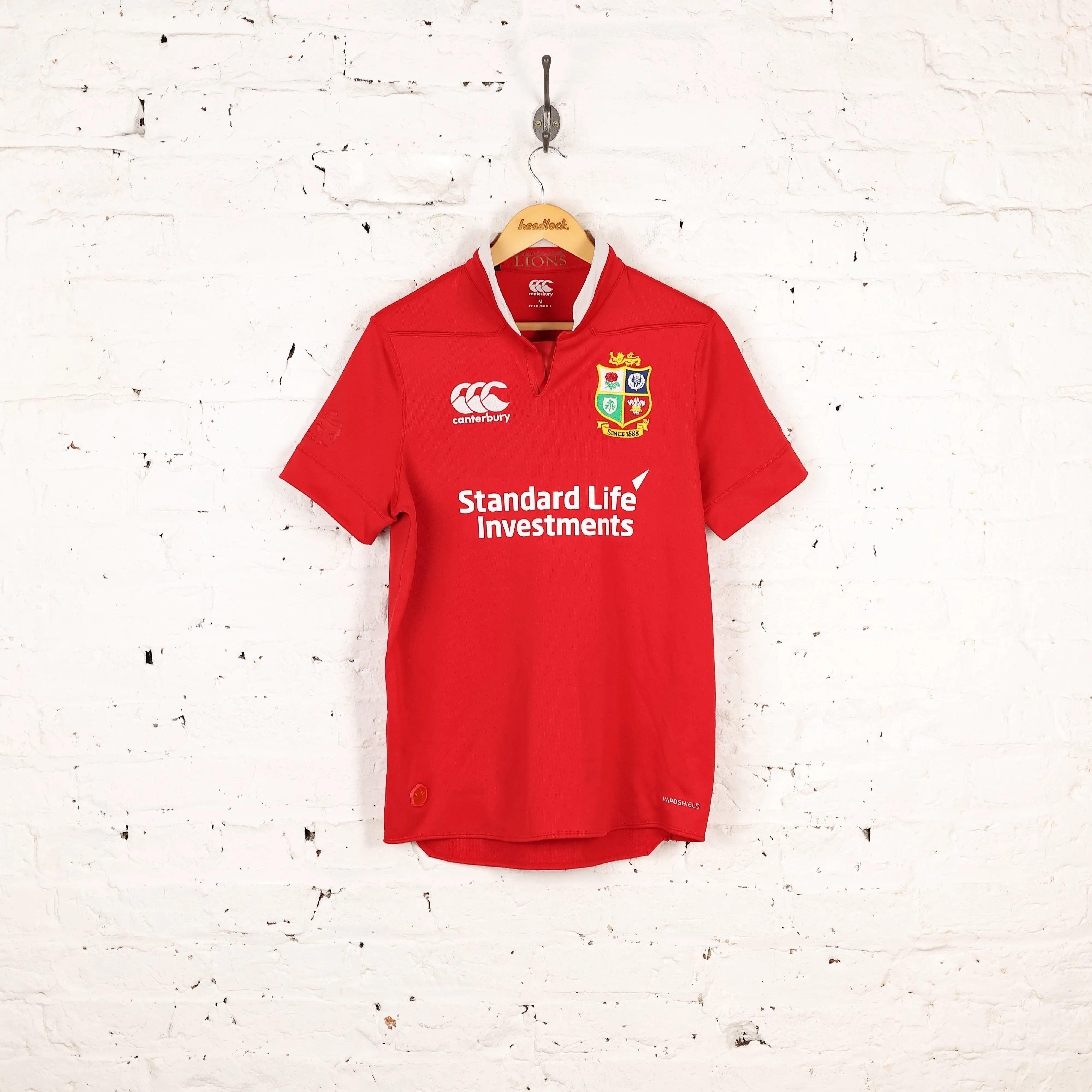 Canterbury British and Irish Lions Rugby Shirt - Red - M