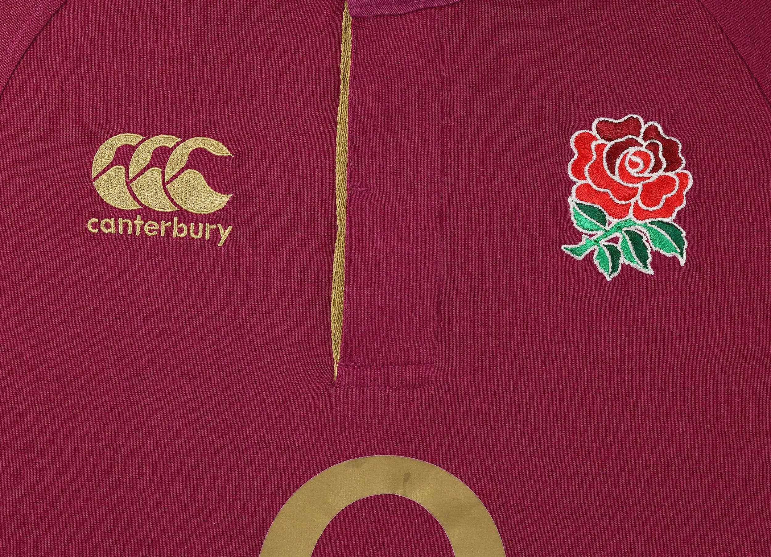 Canterbury England 2012 Long Sleeve Away Rugby Shirt - Purple - S