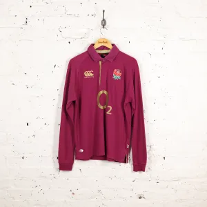 Canterbury England 2012 Long Sleeve Away Rugby Shirt - Purple - S