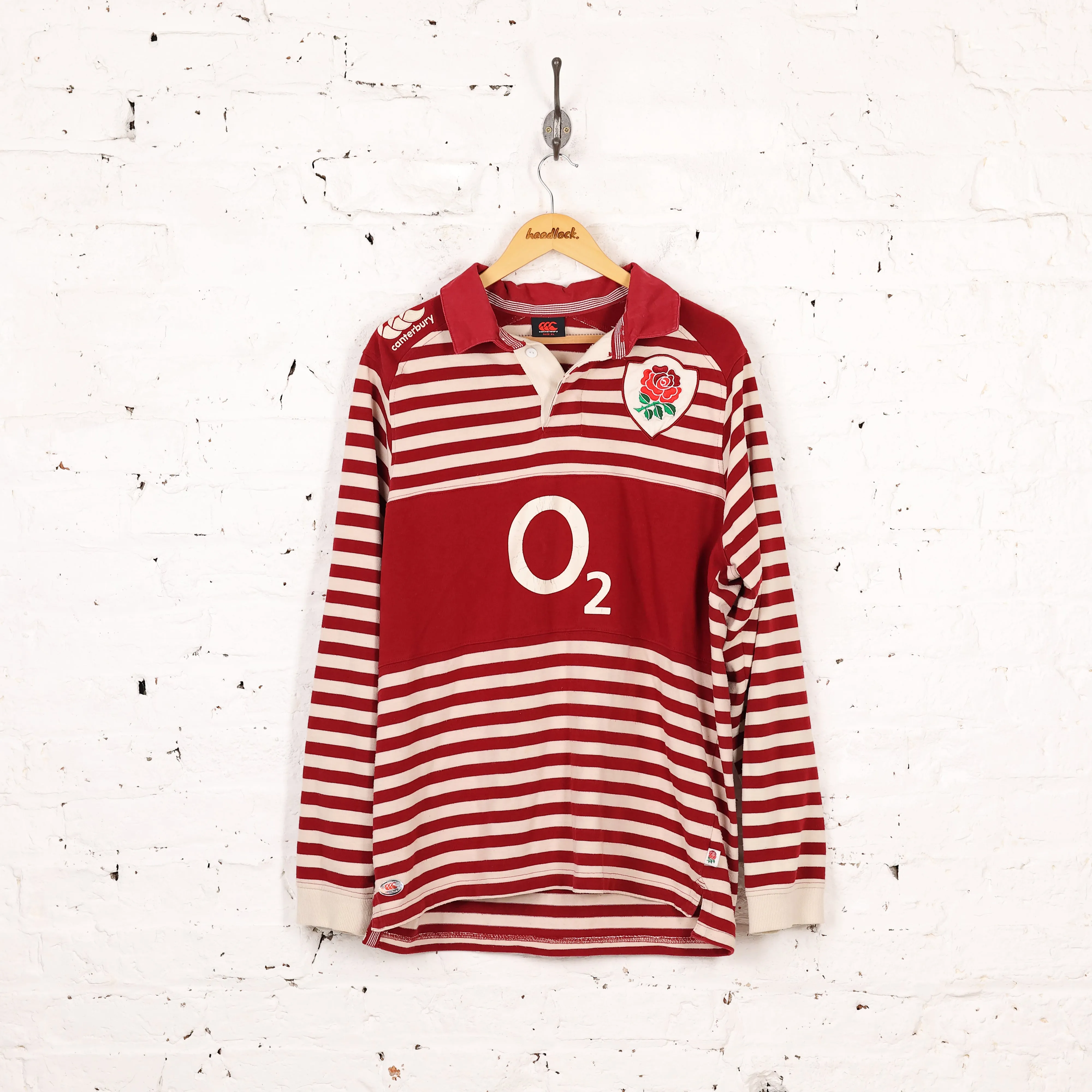 Canterbury England 2013 Away Rugby Shirt - Red - XL