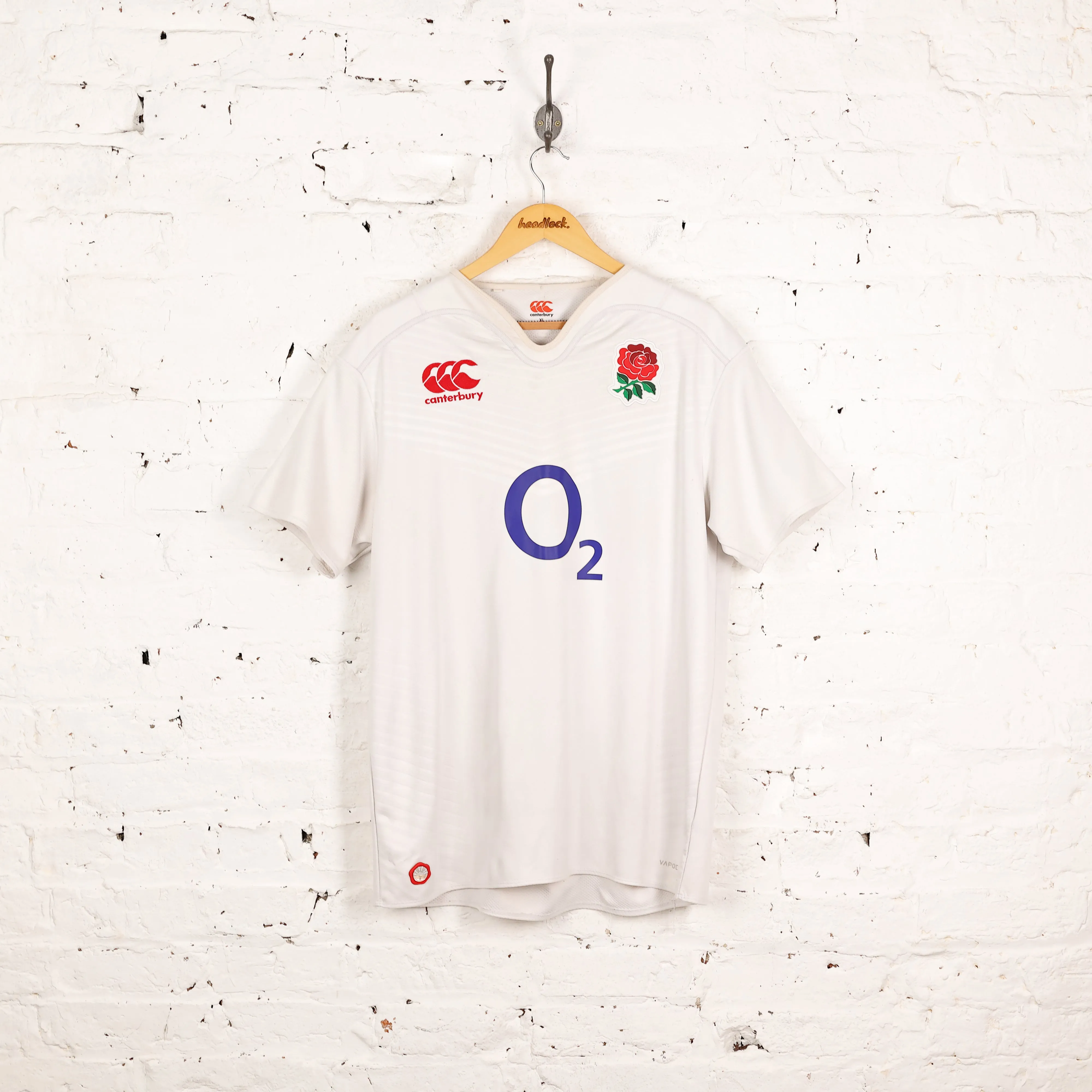 Canterbury England 2015 Home Rugby Shirt - White - XL