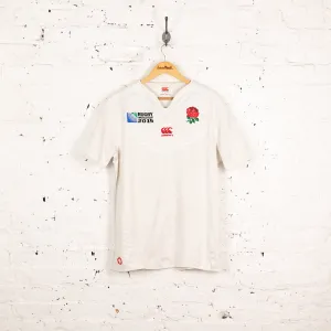 Canterbury England 2015 World Cup Home Rugby Shirt - White - L
