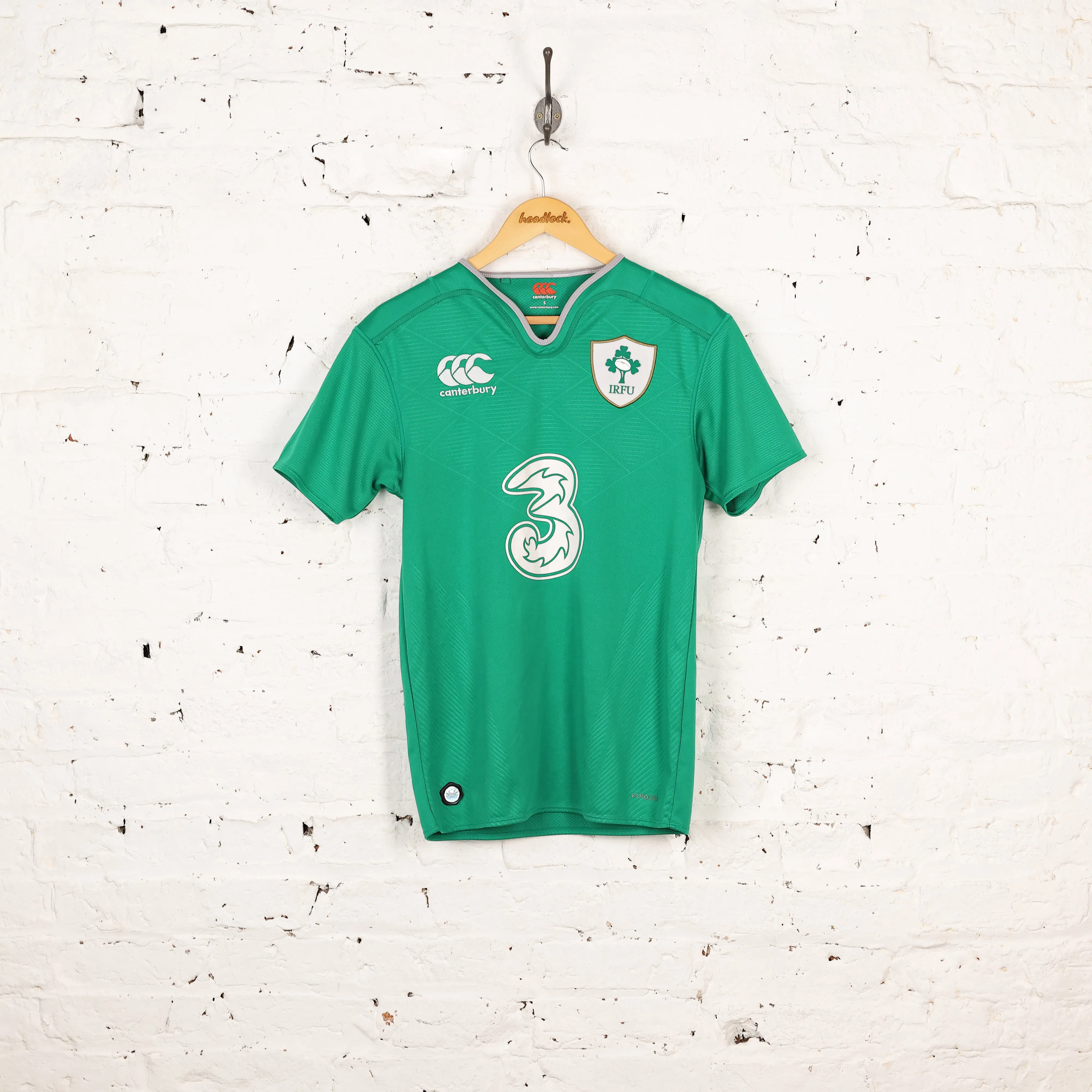 Canterbury Ireland Home Rugby Shirt - Green - S