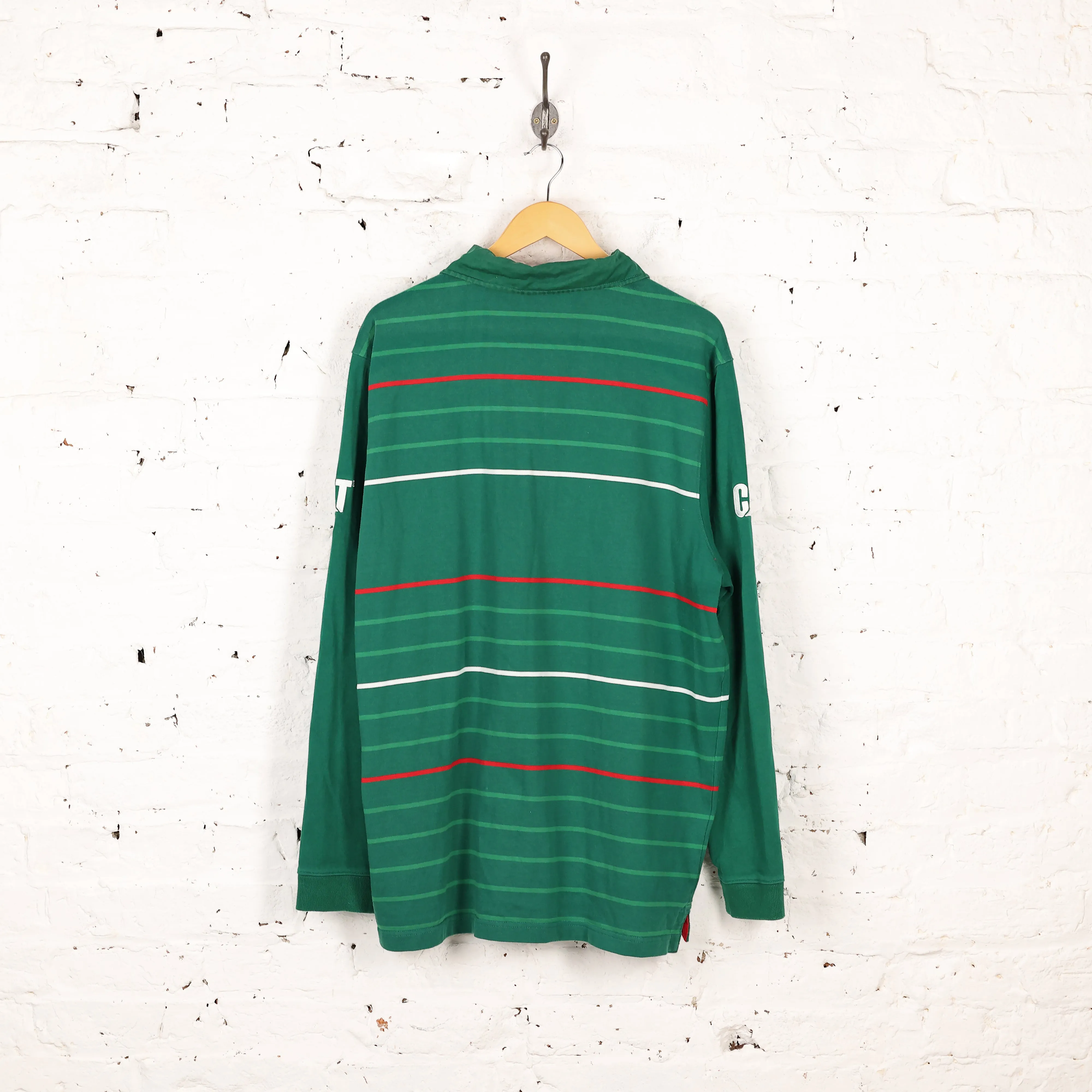 Canterbury Leicester Tigers Long Sleeve Rugby Shirt - Green - XXXL