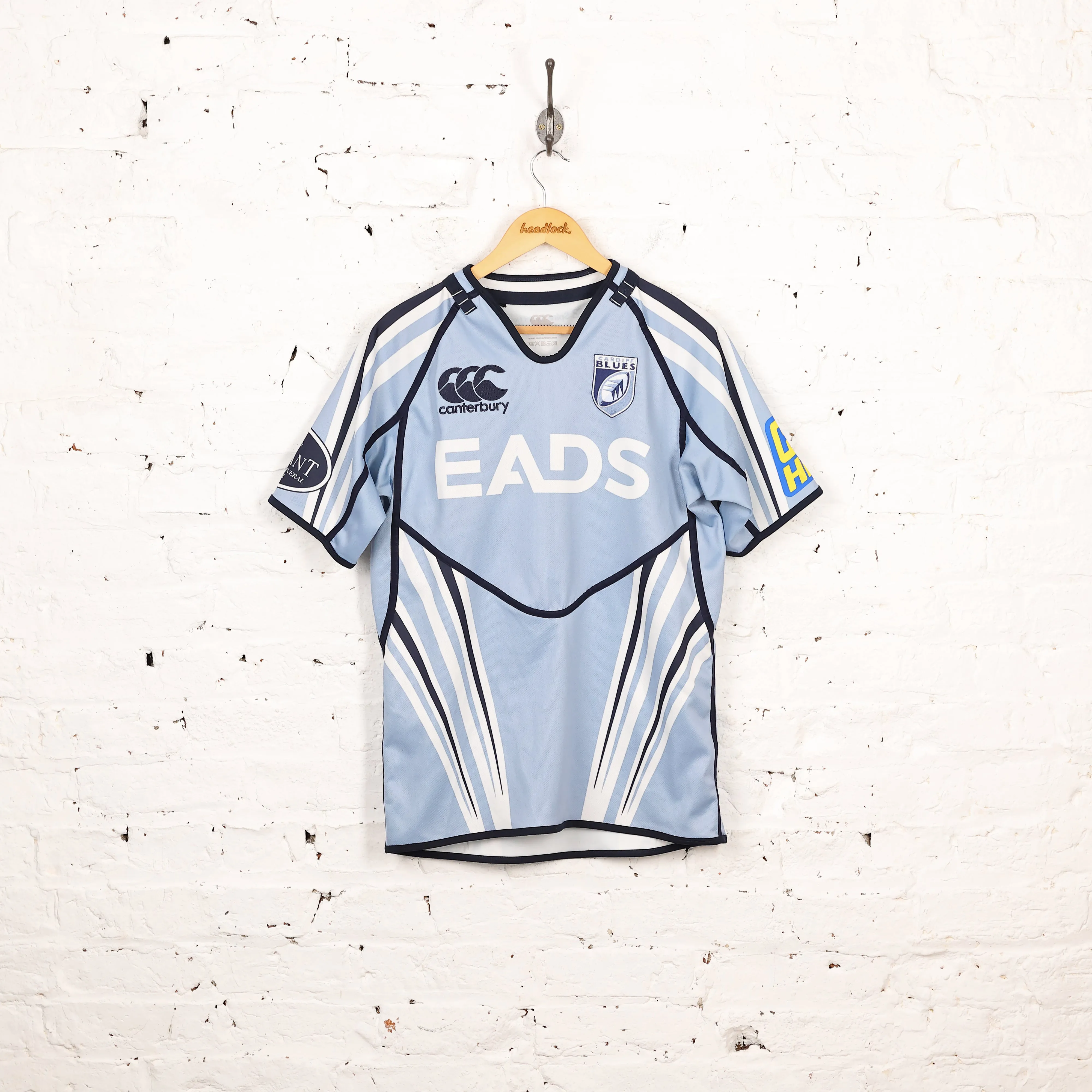 Cardiff Blues Canterbury Rugby Shirt - Blue - L