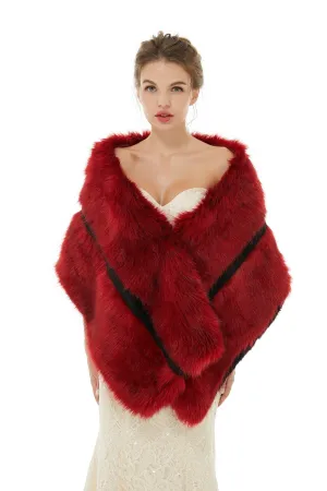Carla - Winter Faux Fur Wedding Wrap