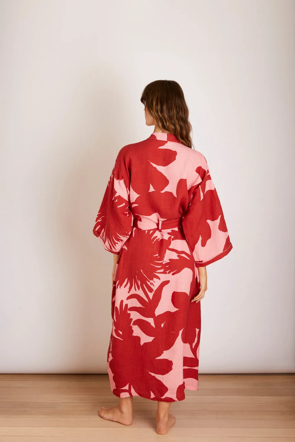 Carmine Burgundy Robe