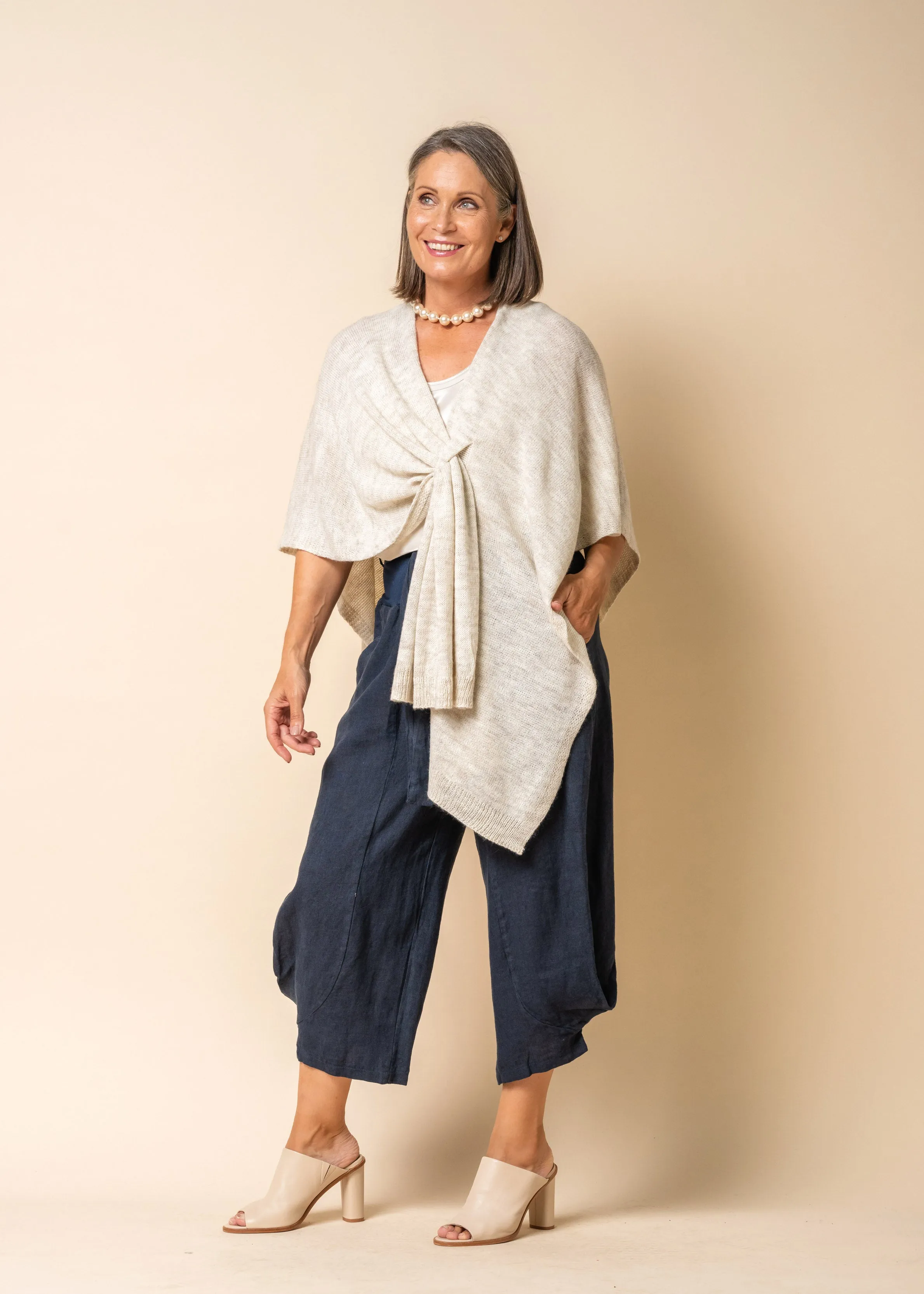 Casilda Shawl in Latte