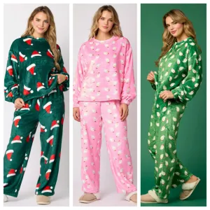 Casual Flannel Pajama Sets