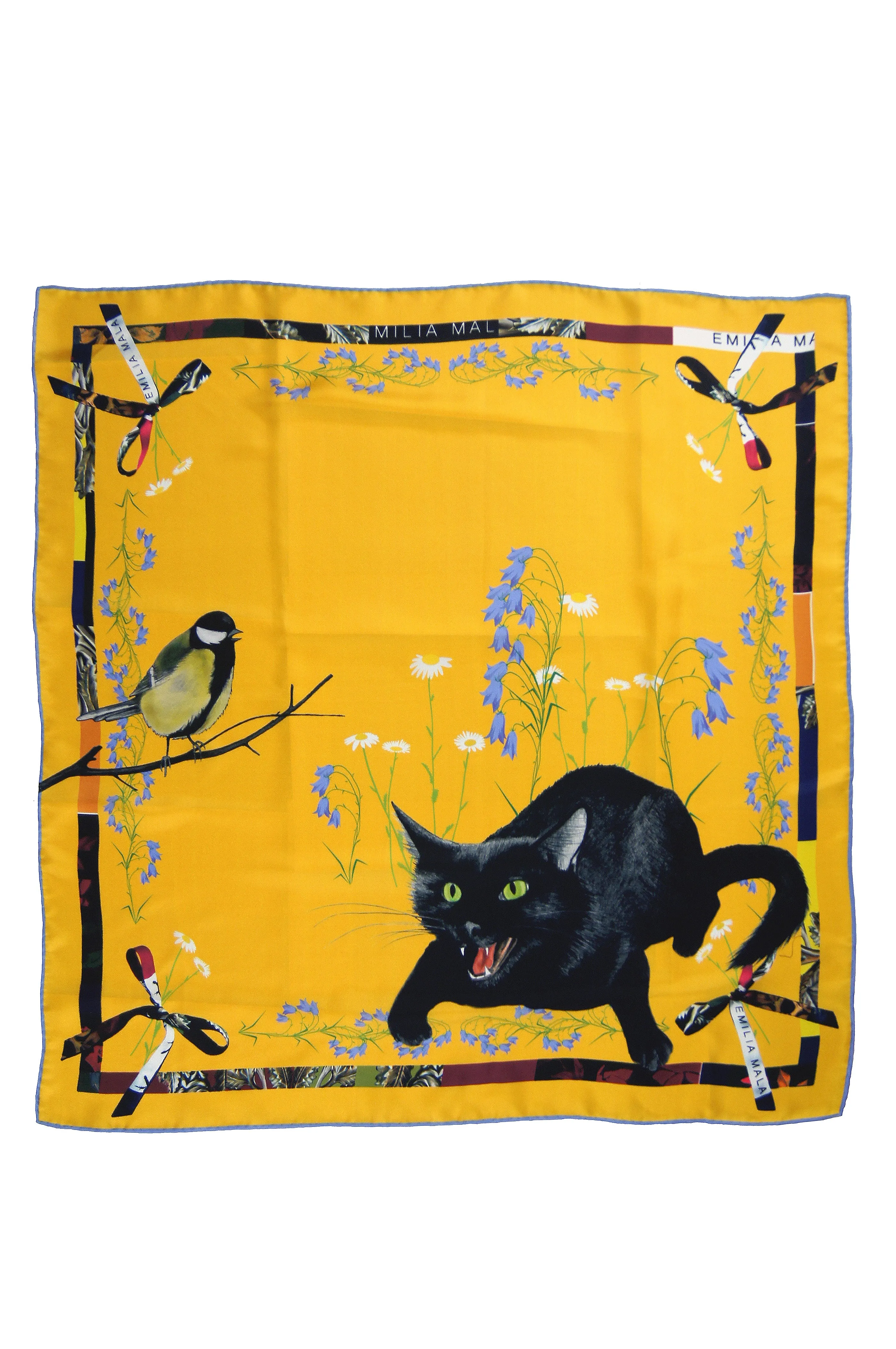 Cat Sauvage Sun Silk Scarf