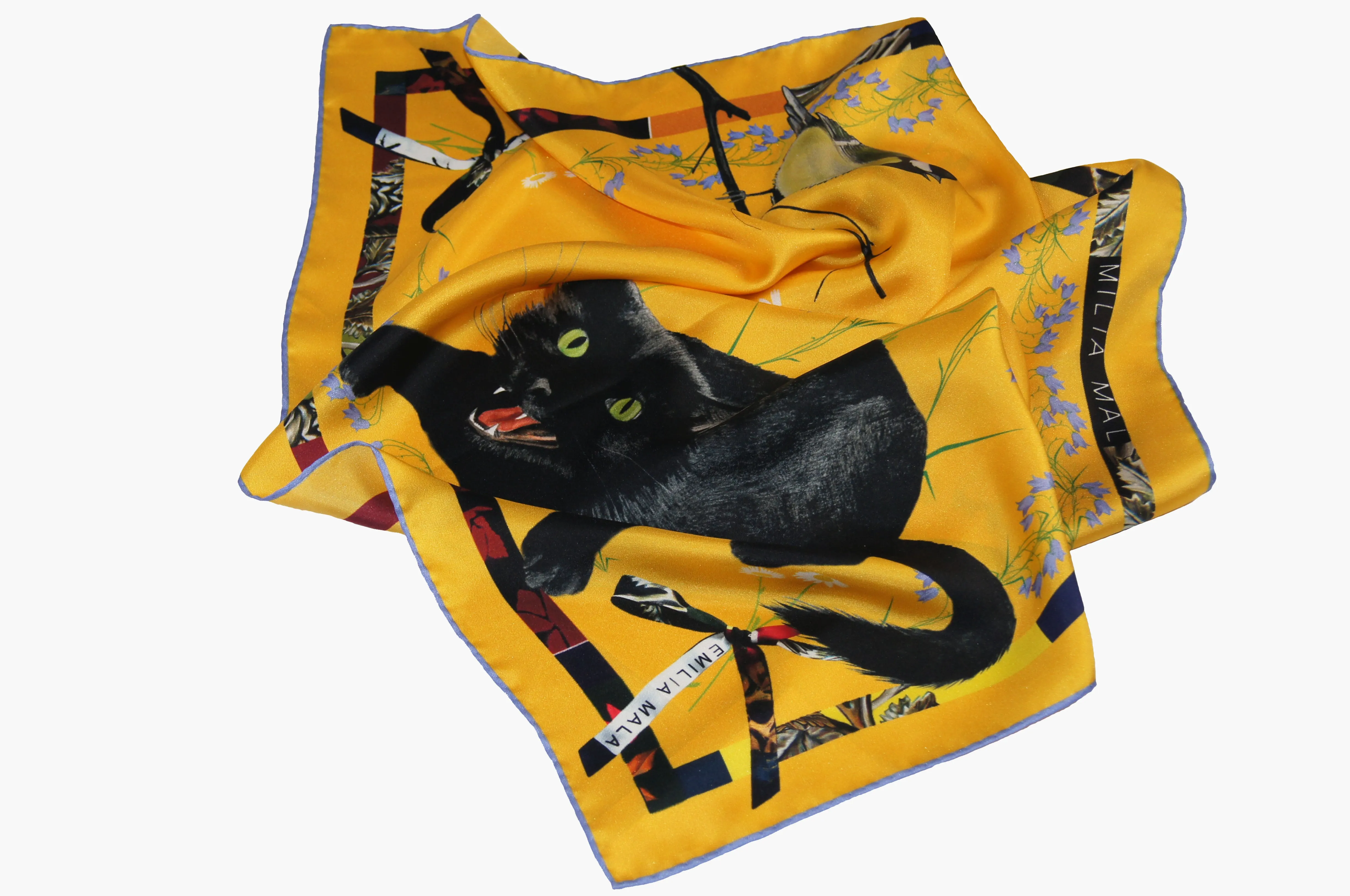 Cat Sauvage Sun Silk Scarf