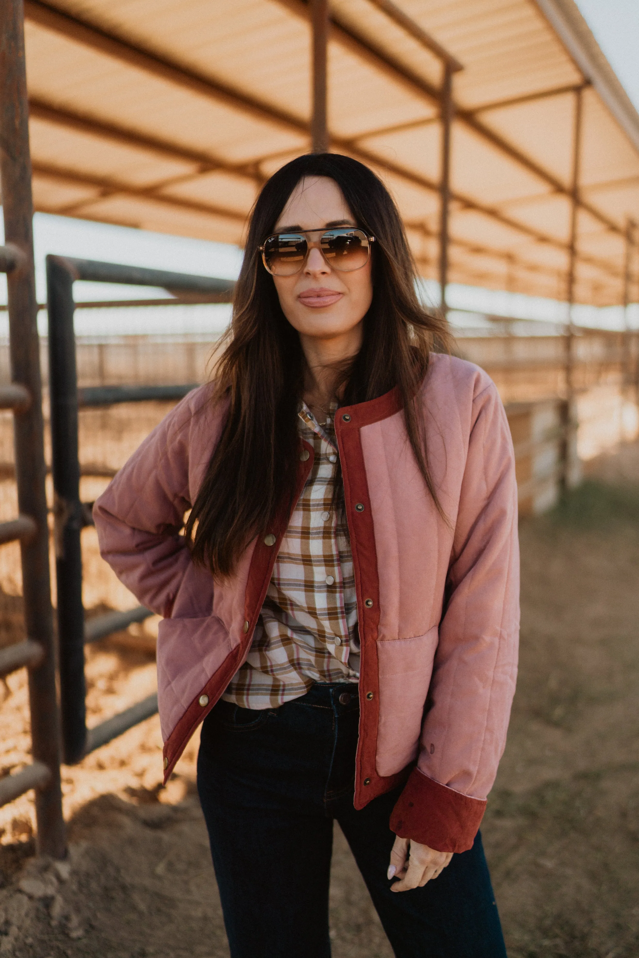 Catty Plaid Top