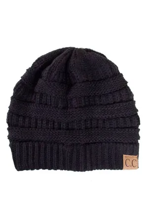 C.C Best Selling Cable Knit Classic Beanie Winter Hat