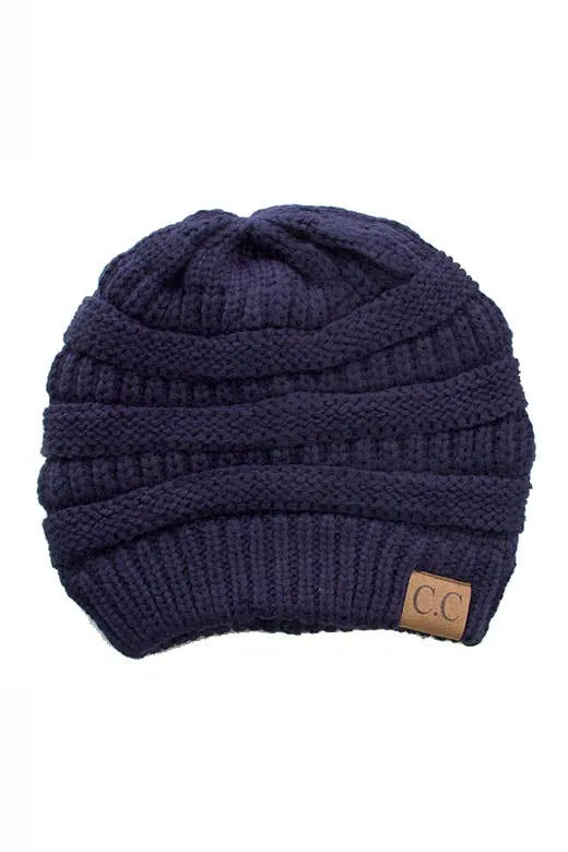 C.C Best Selling Cable Knit Classic Beanie Winter Hat