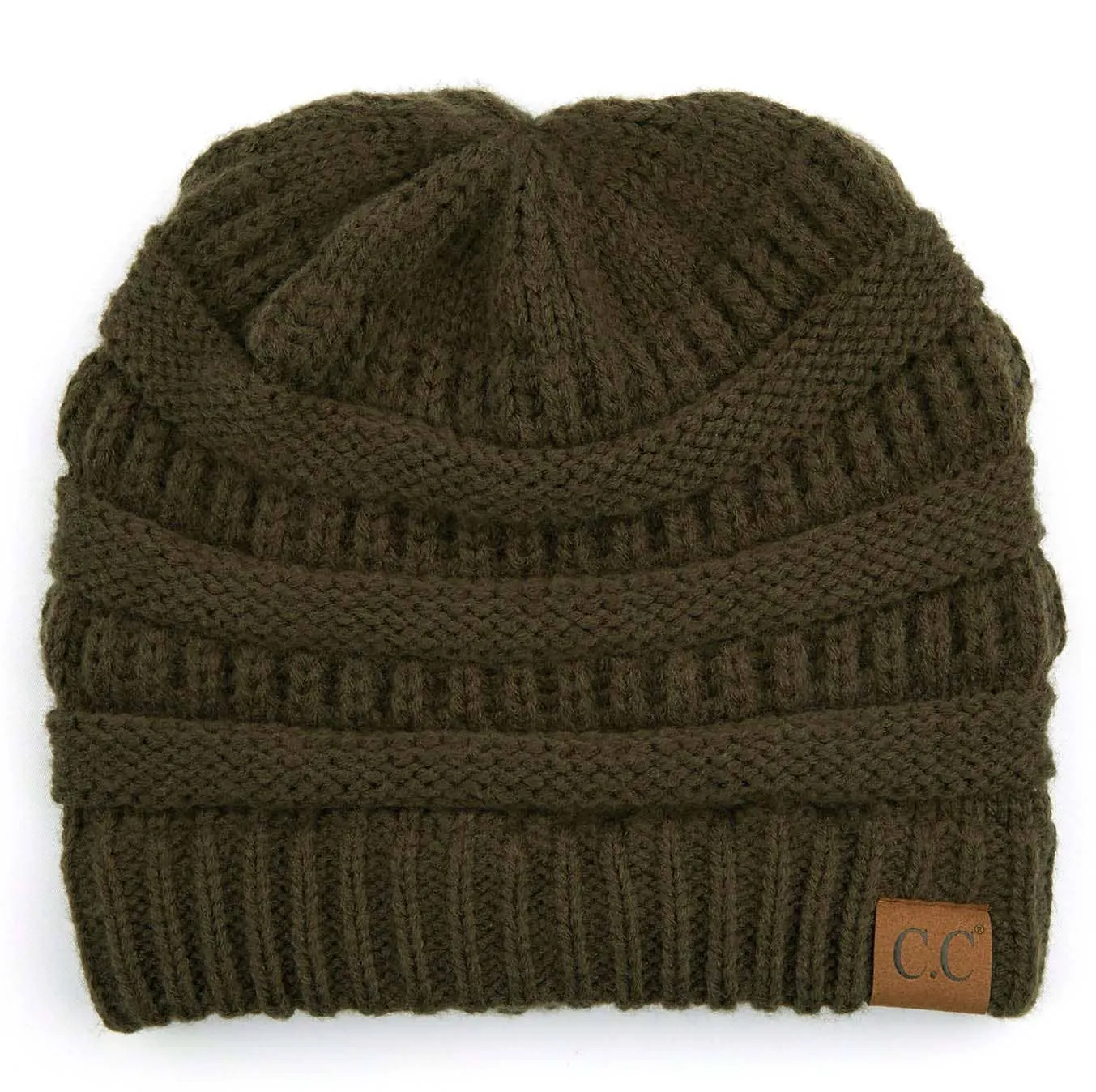 C.C Best Selling Cable Knit Classic Beanie Winter Hat