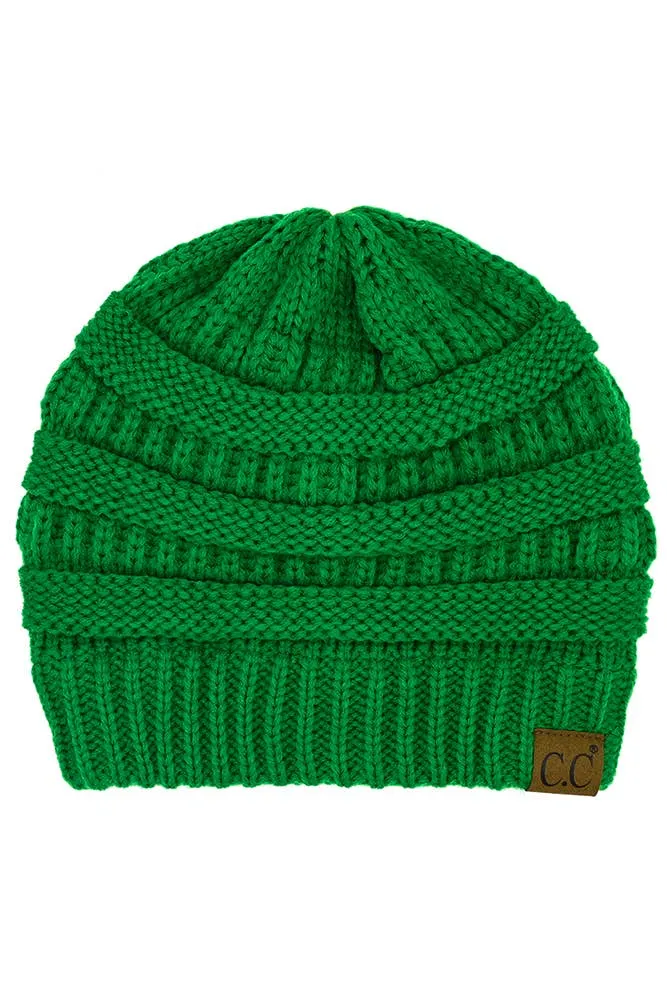 C.C Best Selling Cable Knit Classic Beanie Winter Hat