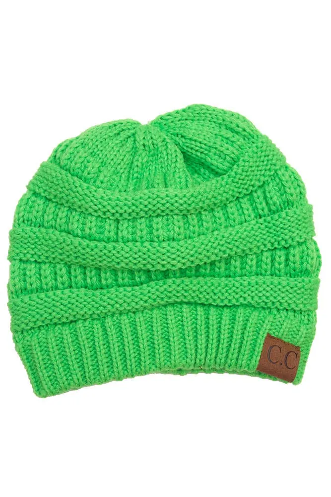 C.C Best Selling Cable Knit Classic Beanie Winter Hat