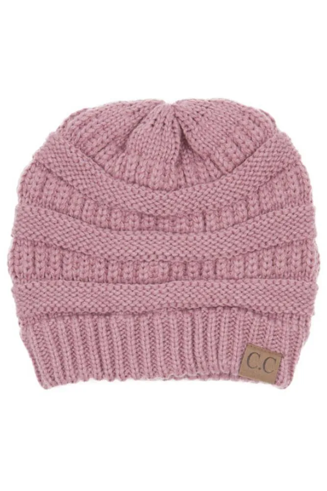C.C Best Selling Cable Knit Classic Beanie Winter Hat