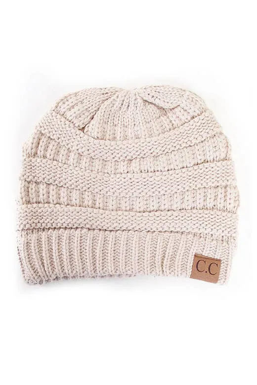 C.C Best Selling Cable Knit Classic Beanie Winter Hat