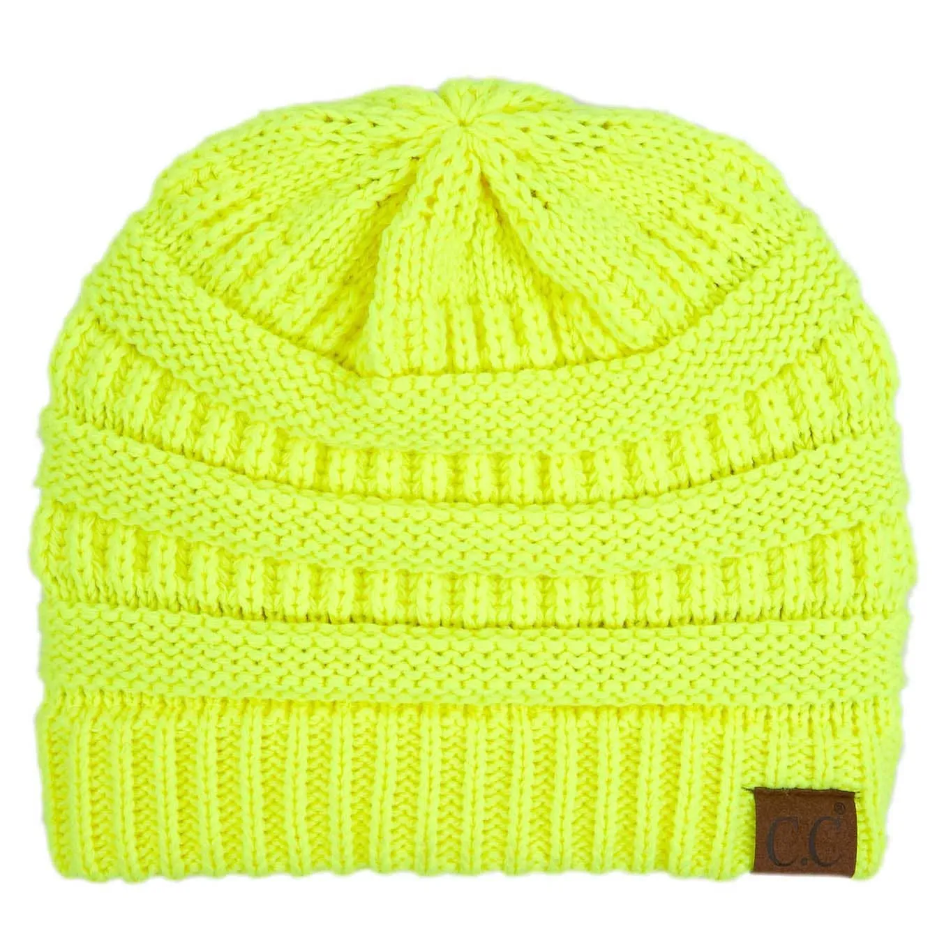 C.C Best Selling Cable Knit Classic Beanie Winter Hat