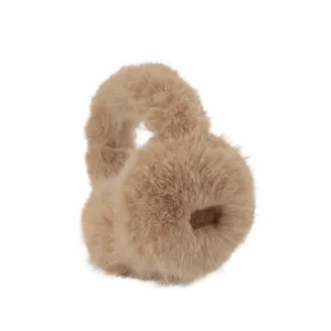 C.C Solid Long Fur Winter Ear Muff Ear Warmer- Camel