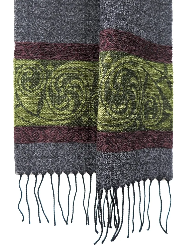 Celtic Circle Craggy Jacquard Scarf