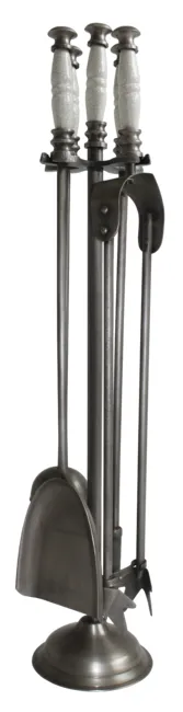 Ceramic & Pewter 5 pce Companion Set