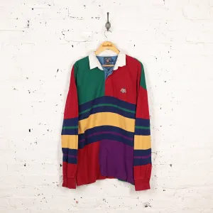 Chaps Ralph Lauren Rugby Polo Shirt - Blue/Red/Green - L