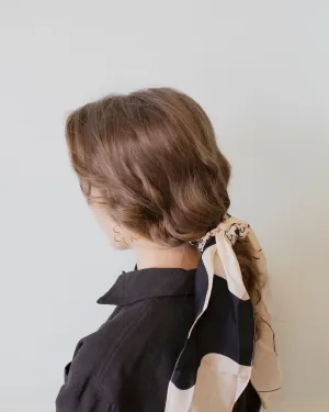 CHEVAL SCRUNCHIE WITH TIE - SILK