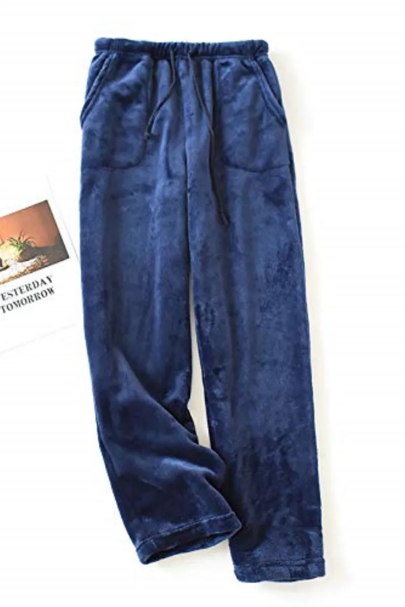Chouyatou Womens Plaid Fluffy Pajama Pants Fuzzy Fleece Cozy Lounge Pants with Pockets Winter Warm Pj Bottoms