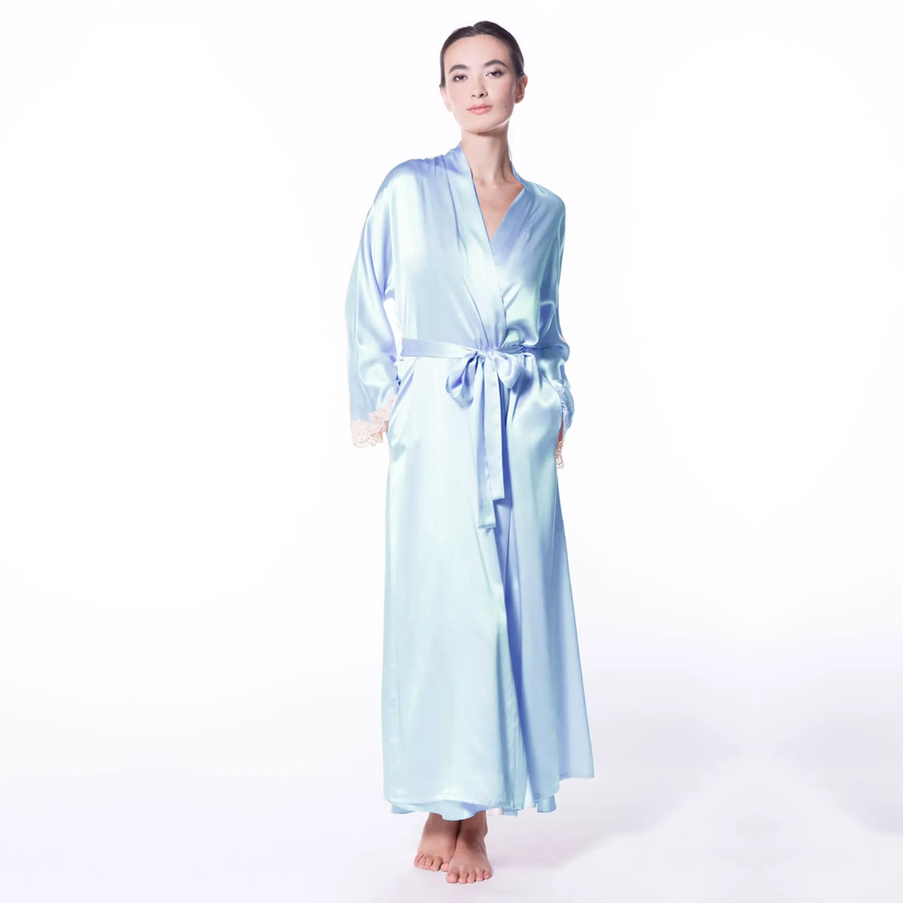 Christine Silk Bijoux Long Robe