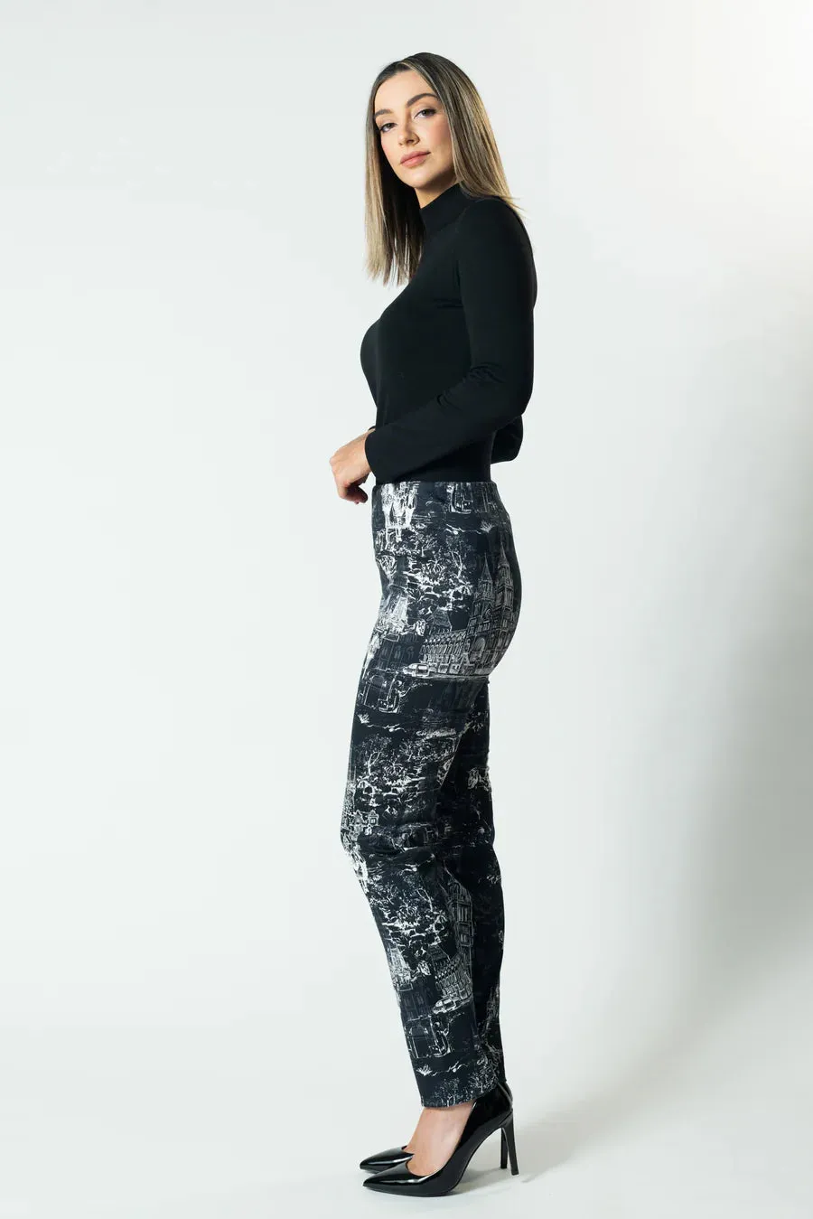 Cityscape Straight Leg Suit Pant - City Smoke