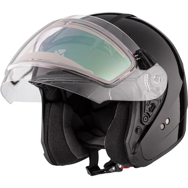 CKX VG977 Winter Open-Face Helmet Electric Double Lens Gloss Black