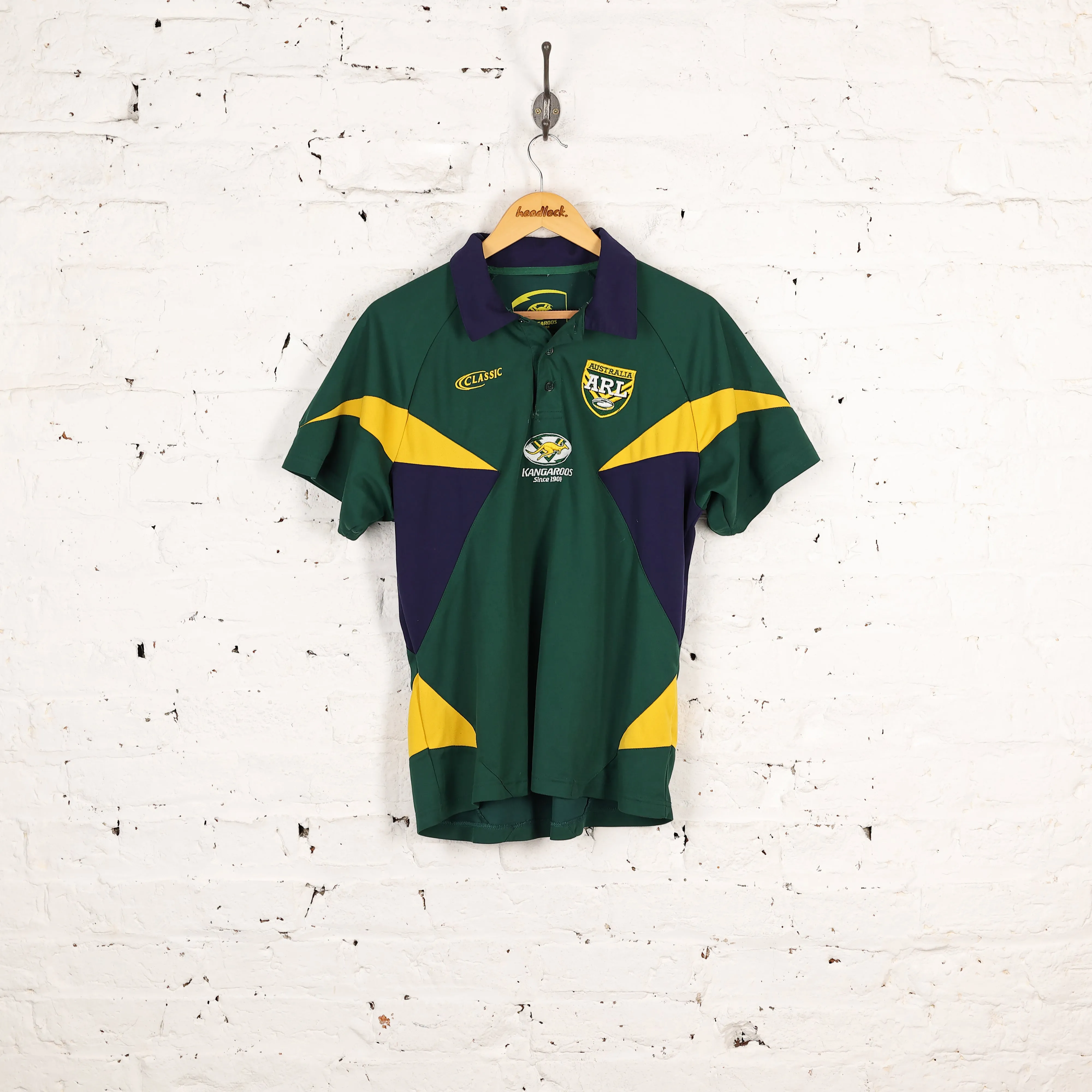Classic Australia Rugby League Shirt - Green - M