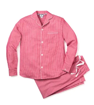 Classic Pajamas Men's Red Mini Gingham