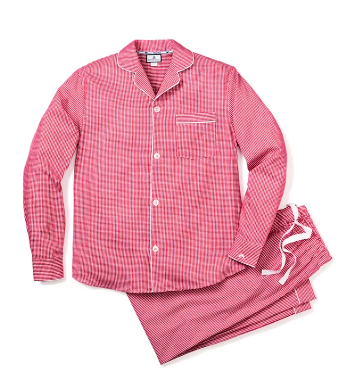 Classic Pajamas Men's Red Mini Gingham