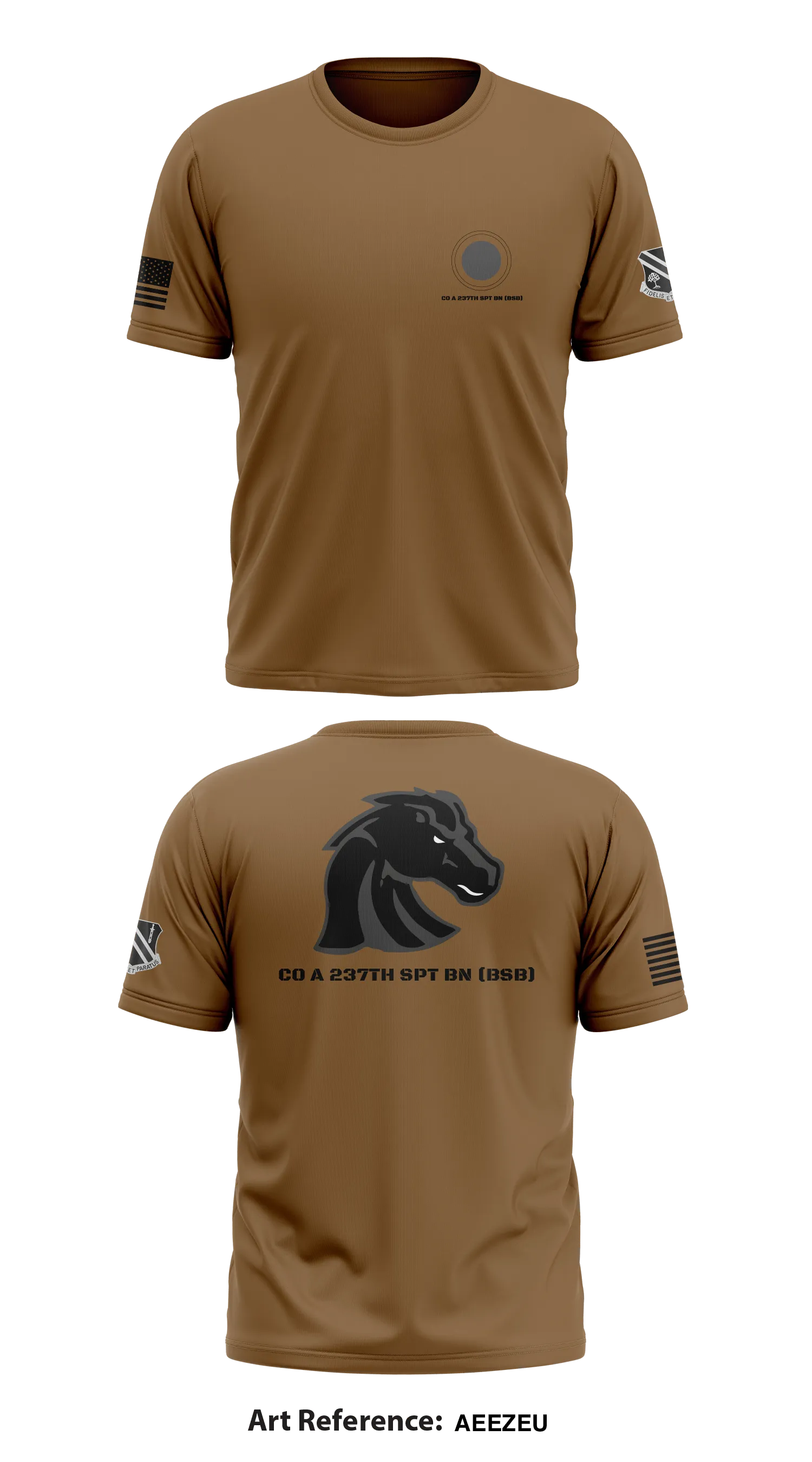 CO A 237th SPT BN (BSB) Store 1 Core Men's SS Performance Tee - AeEZeU