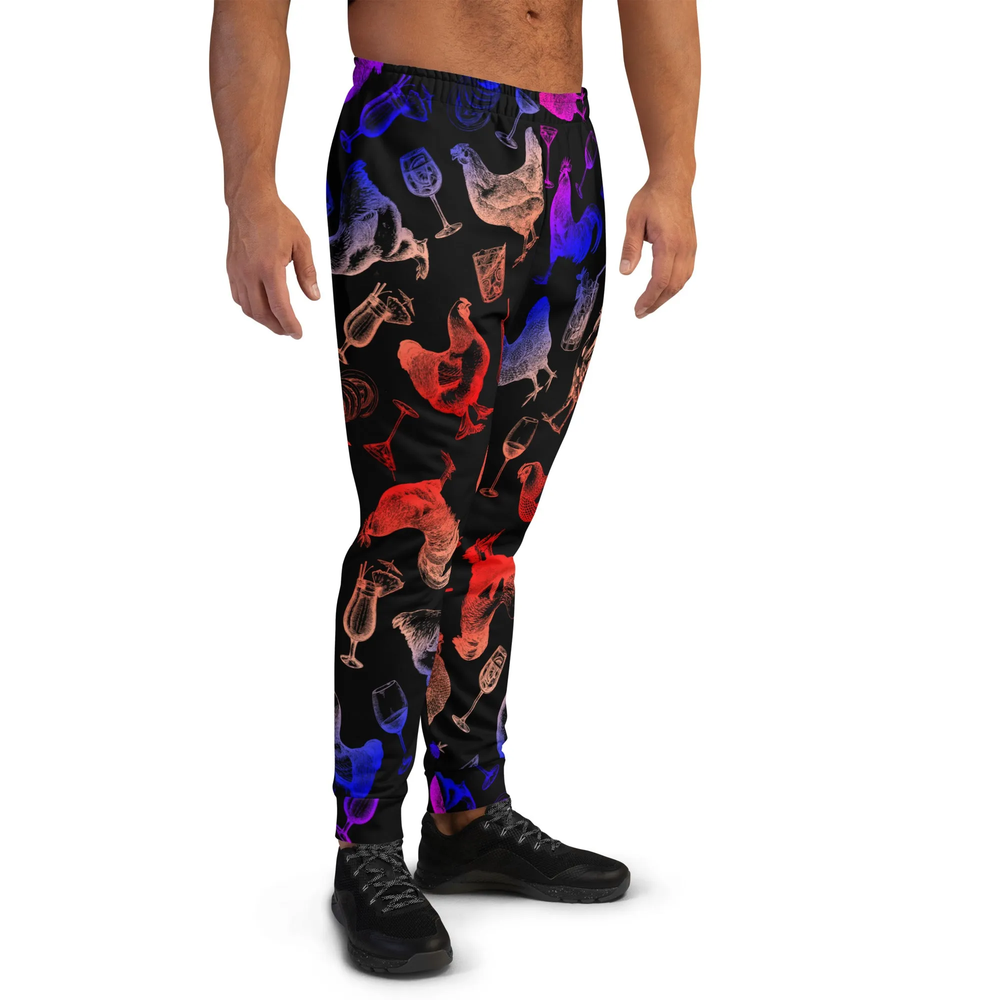 Cocktails & Chickens Unisex Joggers, multi