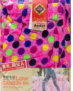 Colorful Polka Dotted Cotton Sleepwear For Women