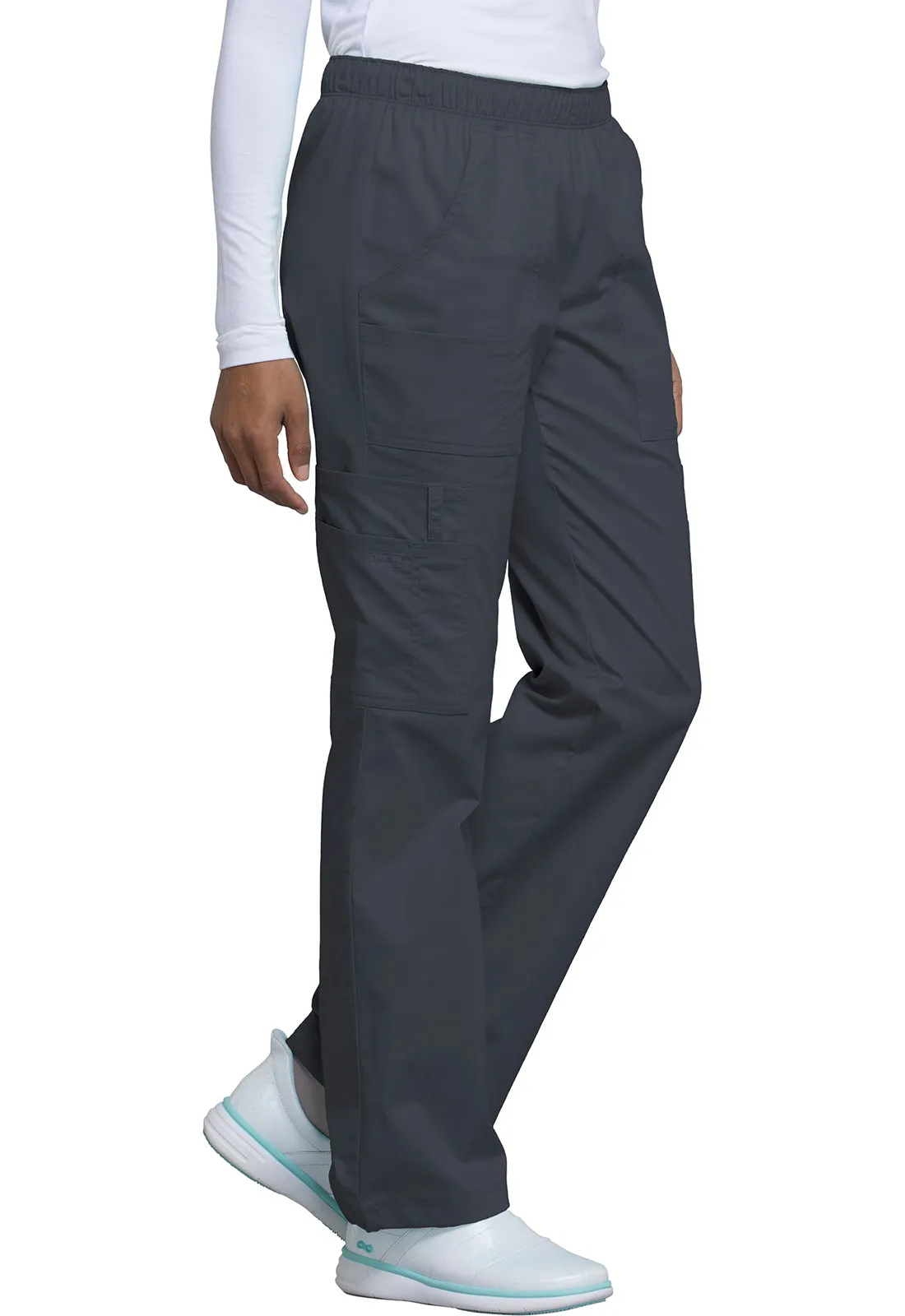Core Stretch 4005 Mid Rise Pull-On Cargo Pants Pewter