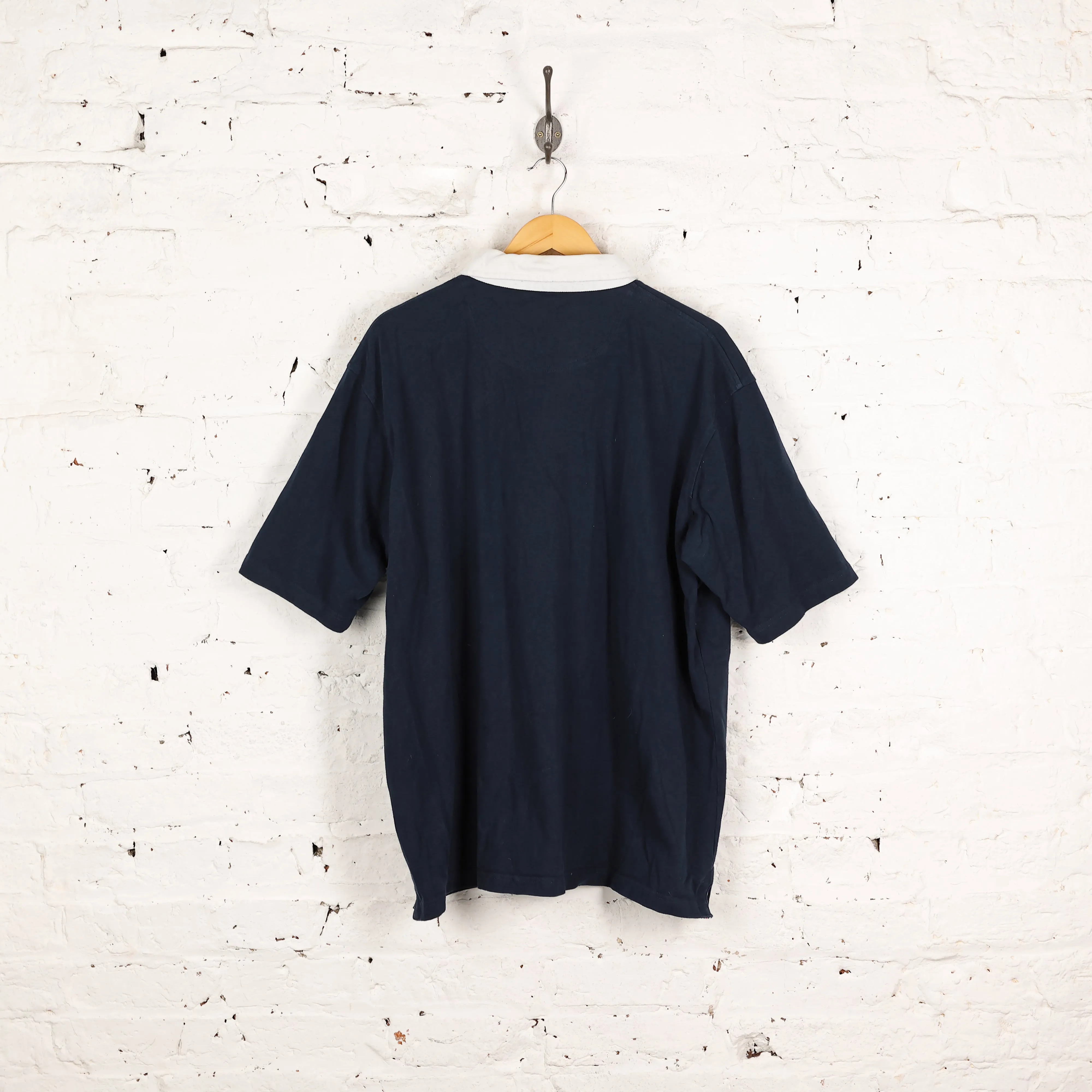Cotton Traders England Rugby Polo Shirt - Blue - XXL
