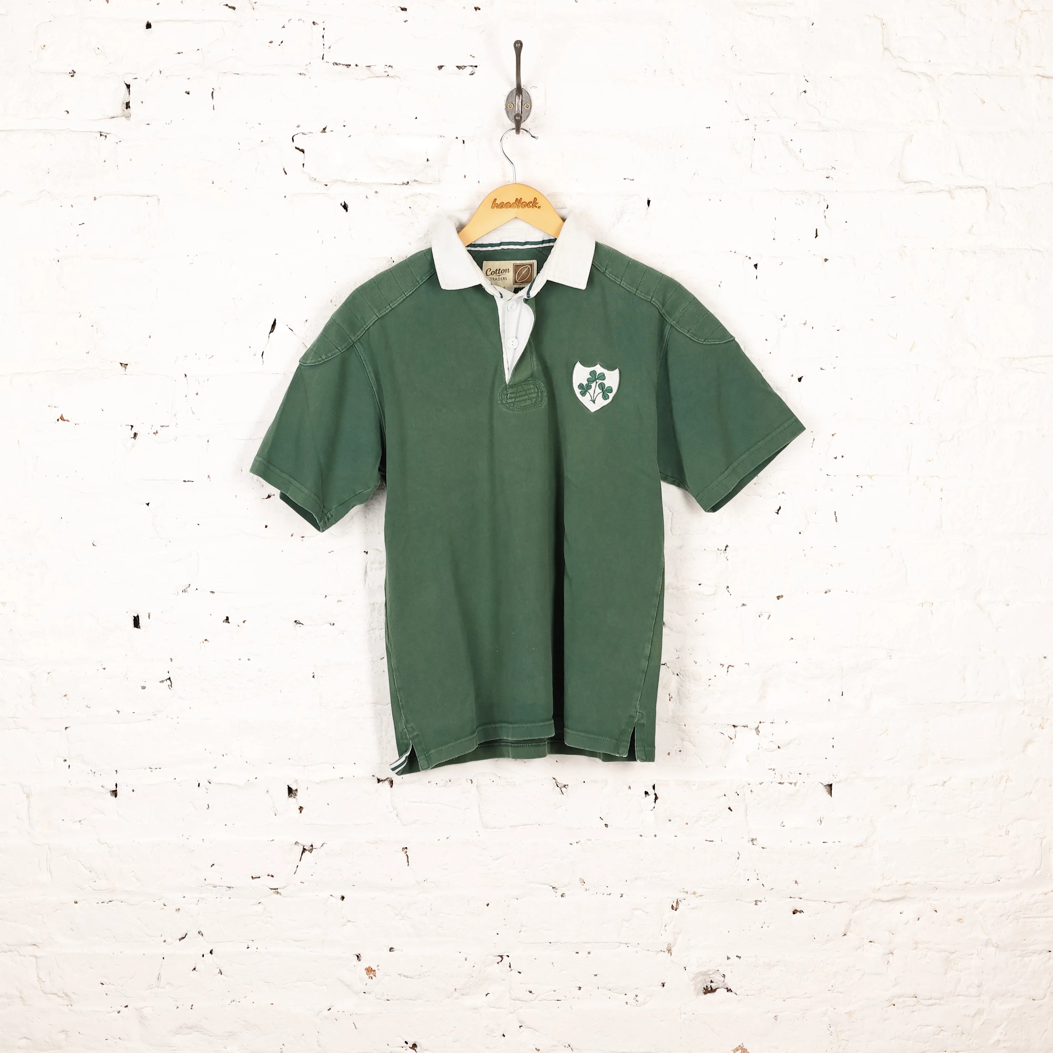 Cotton Traders Ireland Rugby Shirt - Green - M