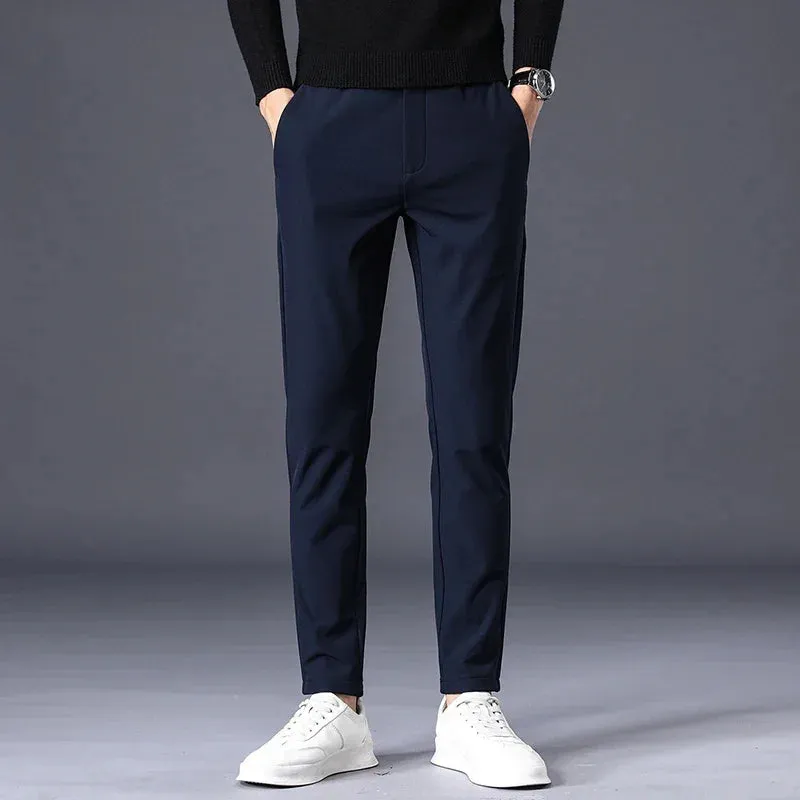 Cozy Grey Slim Fit Pants